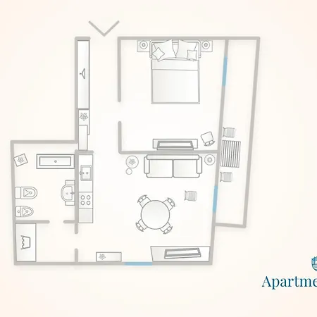 Appartement Independence With Balcony By Rent *